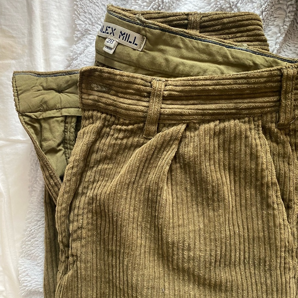 Alex Mill Olive Corduroy Pants